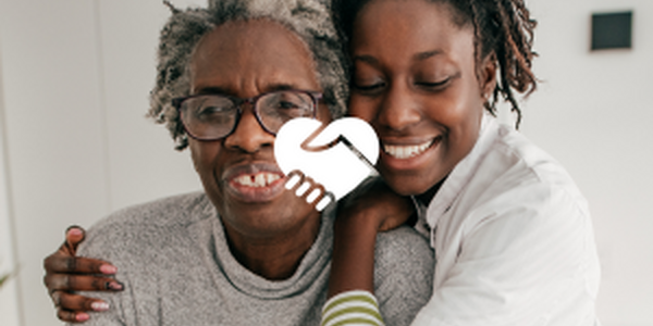 woman hugging older woman